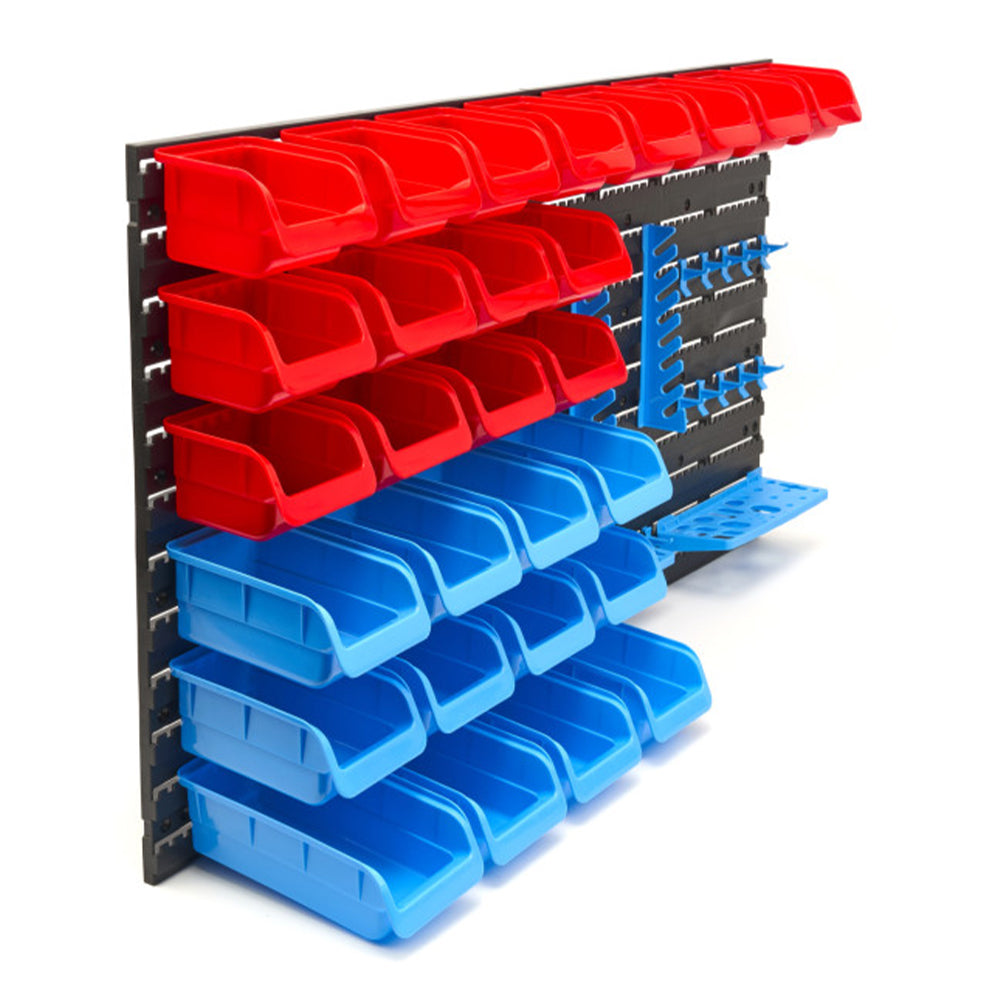 Panel na náradie - nástenný organizér 43 dielov HBM