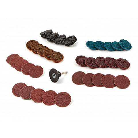 Sada brúsnych kotúčov na brúsenie, leštenie a čistenie 50mm, 35ks HBM