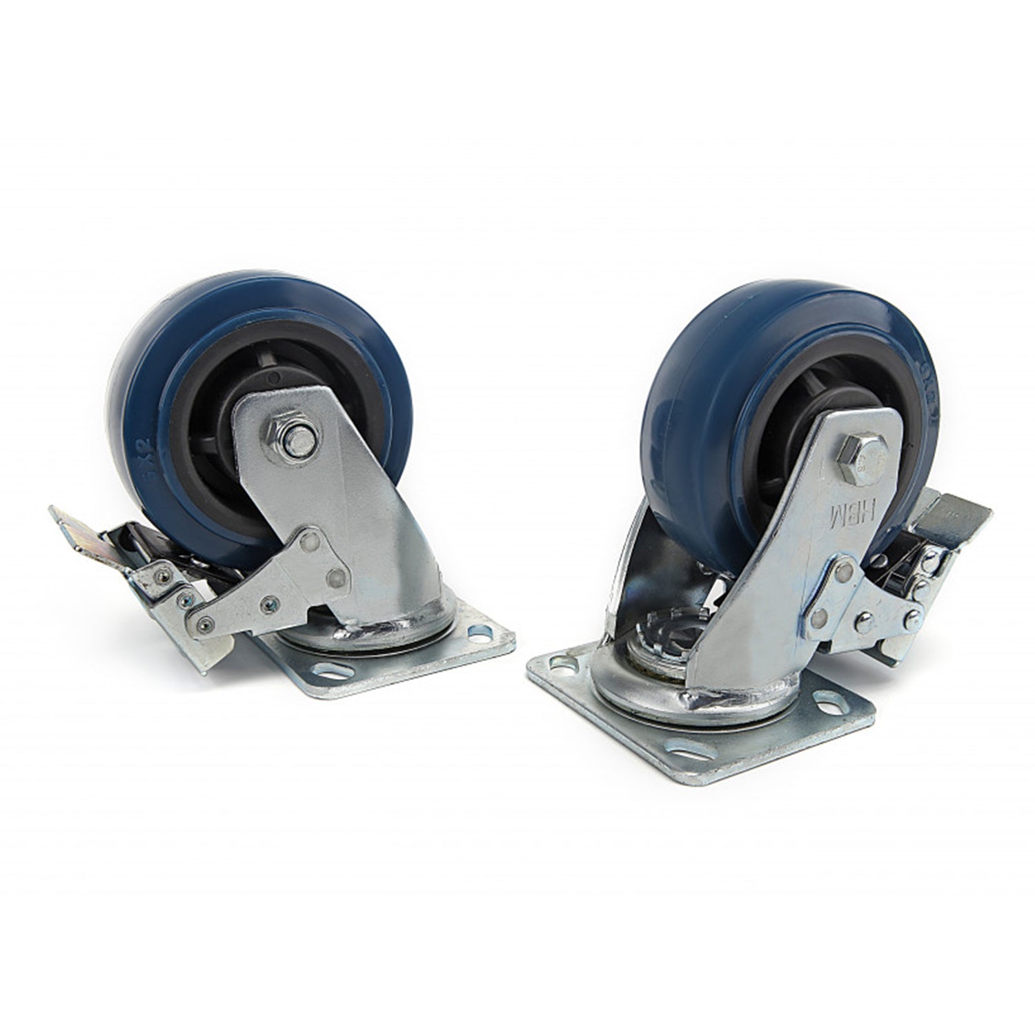 Sada 4 otočných koliesok s brzdou 150 mm 350 kg hbm