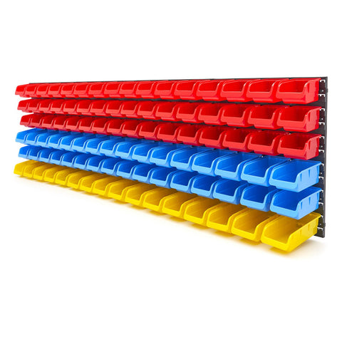 Panel na náradie - nástenný organizér 96 boxov HBM