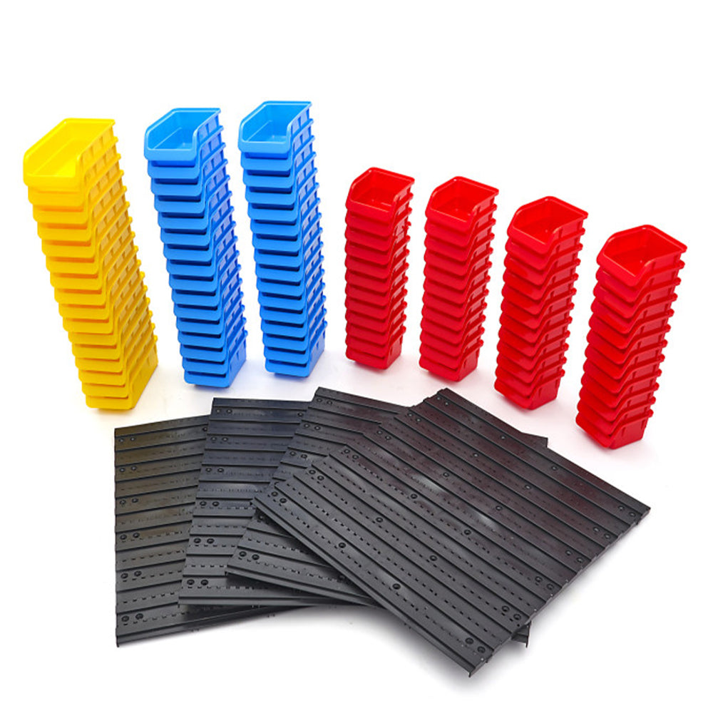 Panel na náradie - nástenný organizér 96 boxov HBM