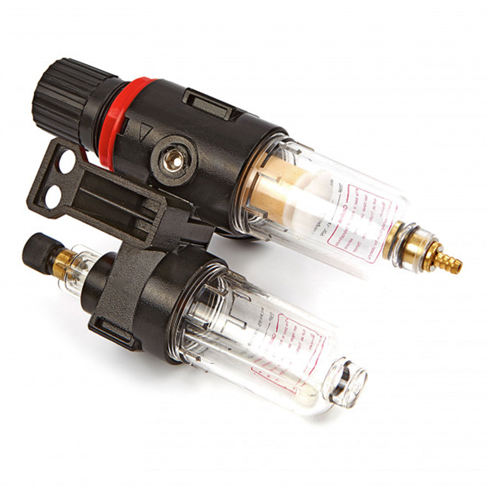 Odlučovač vody a mazania s regulátorom tlaku 1/4'' HBM model 2