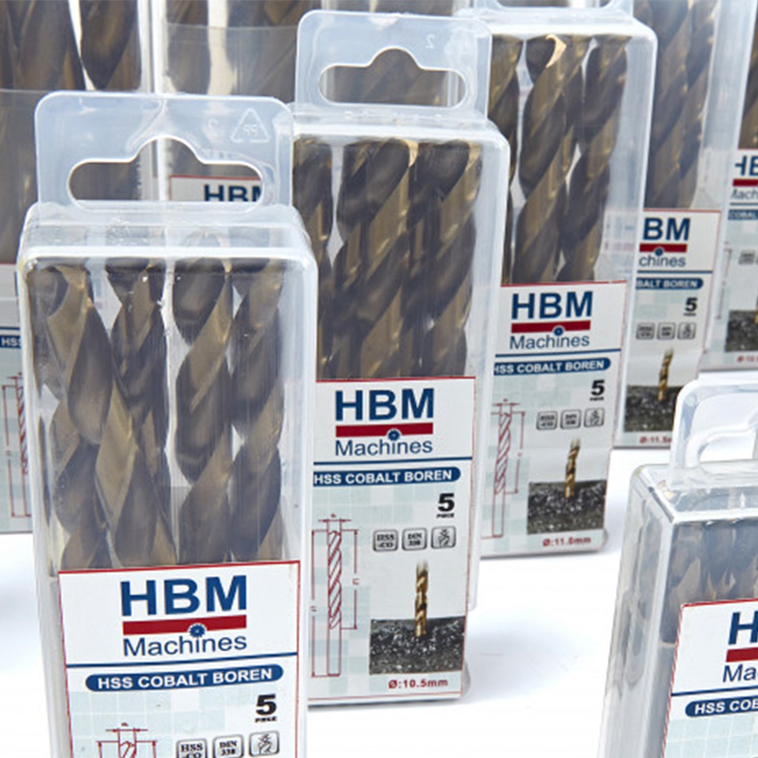 Sada vrtákov HSS kobalt 5ks 10,5mm HBM