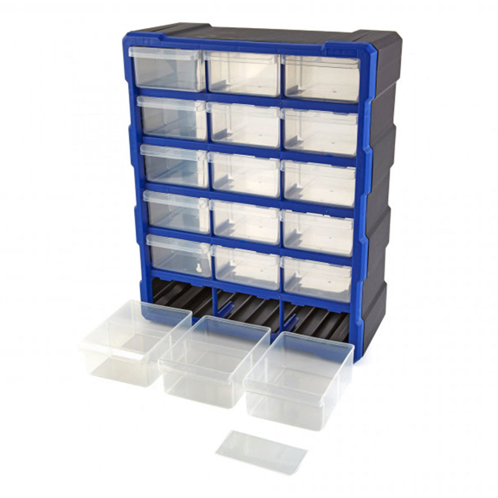 Plastový organizér s 18 zásuvkami na drobnosti