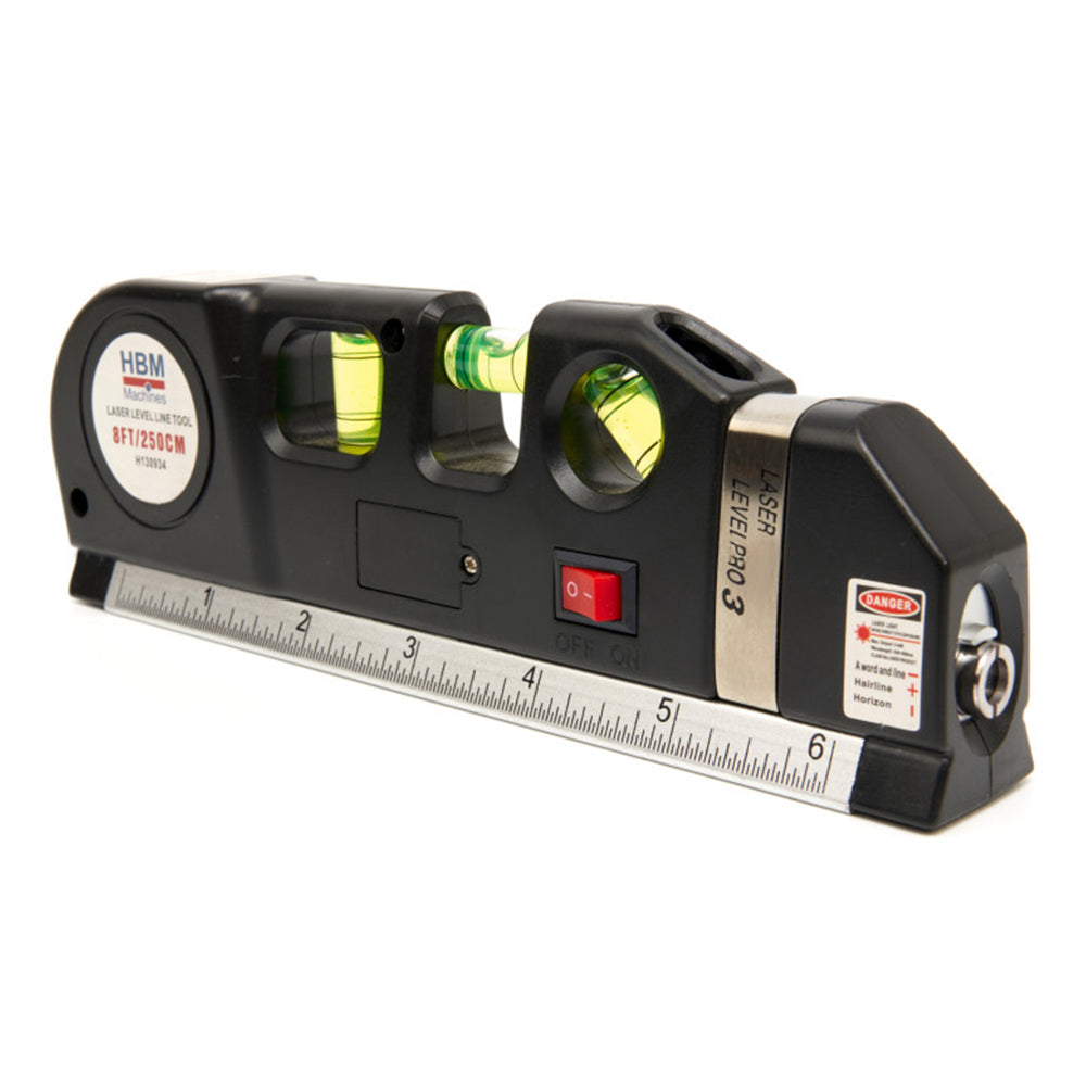 Vodováha so vzduchovou bublinkou 4 v 1 s laserom a integrovaným metrom