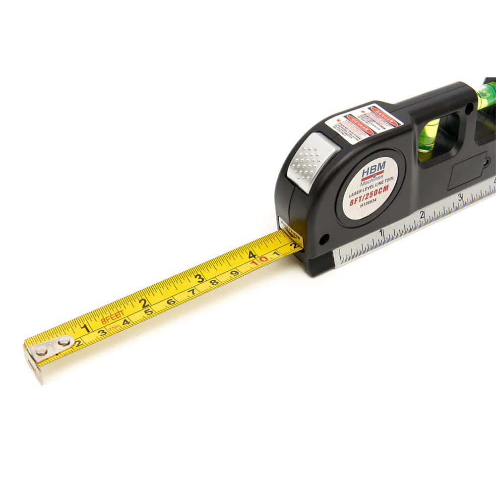 Vodováha so vzduchovou bublinkou 4 v 1 s laserom a integrovaným metrom