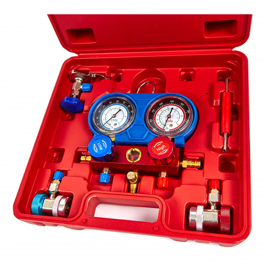 Sada na kontrolu tlaku klimatizácie, plnenie a diagnostiku klimatizačných systémov HBM