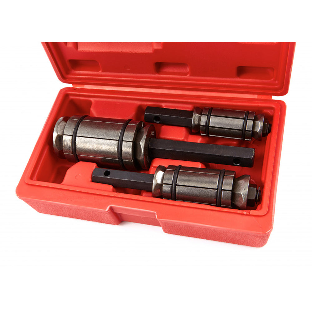 Súprava lisov na roztiahnutie výfukových rúr 28–88 mm 3 kusy hbm