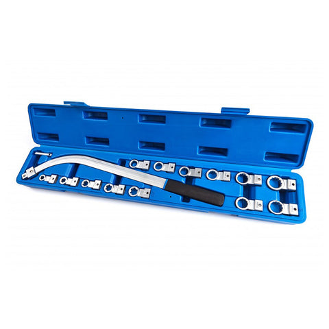 Sada kľúčov na napínaky prídavných remeňov a rozvodov 15 kusov hbm