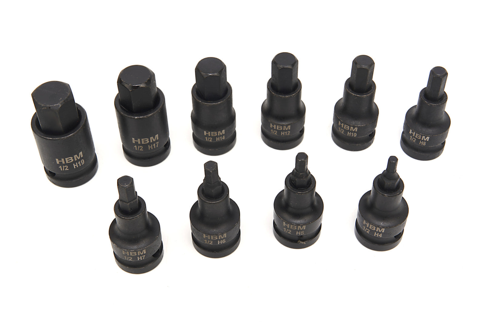 Sada imbus bitov na rázové uťahovanie 1/2 h4-h19 10 kusov hbm