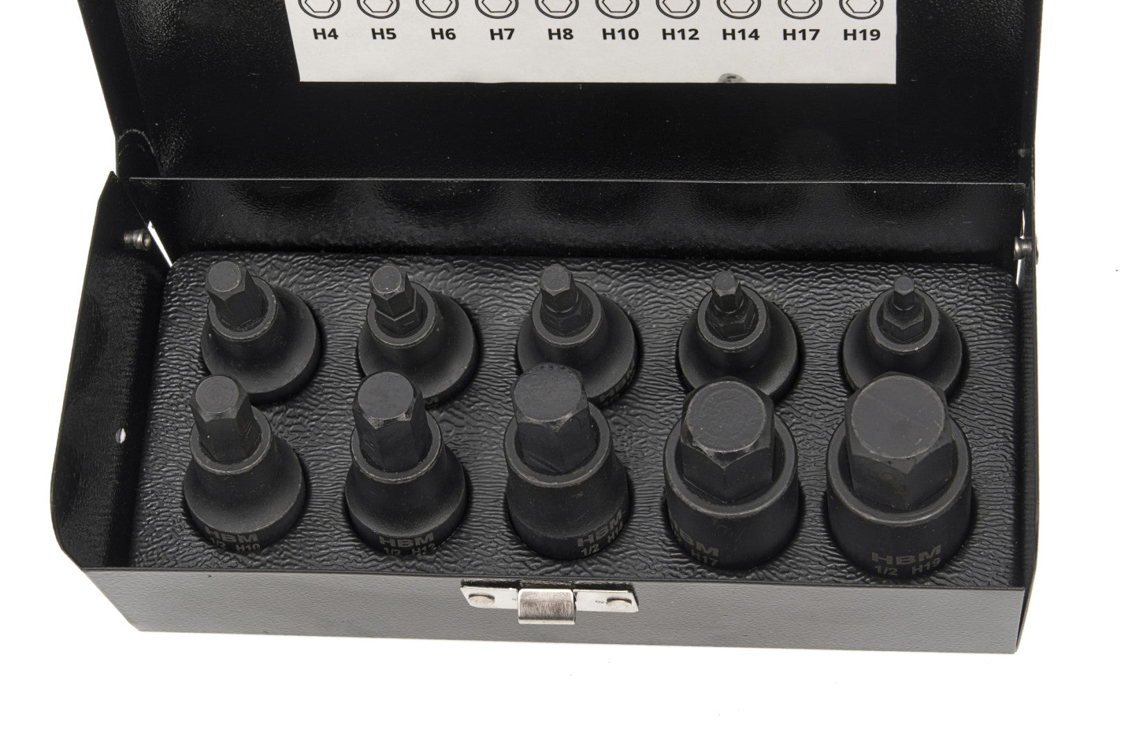 Sada imbus bitov na rázové uťahovanie 1/2 h4-h19 10 kusov hbm