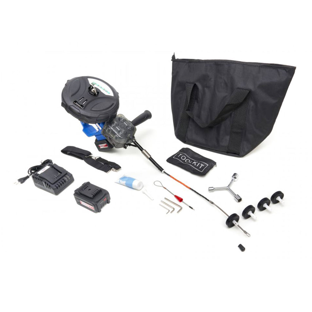 Zariadenie na ťahanie káblov s 2 akumulátormi 21v hbm