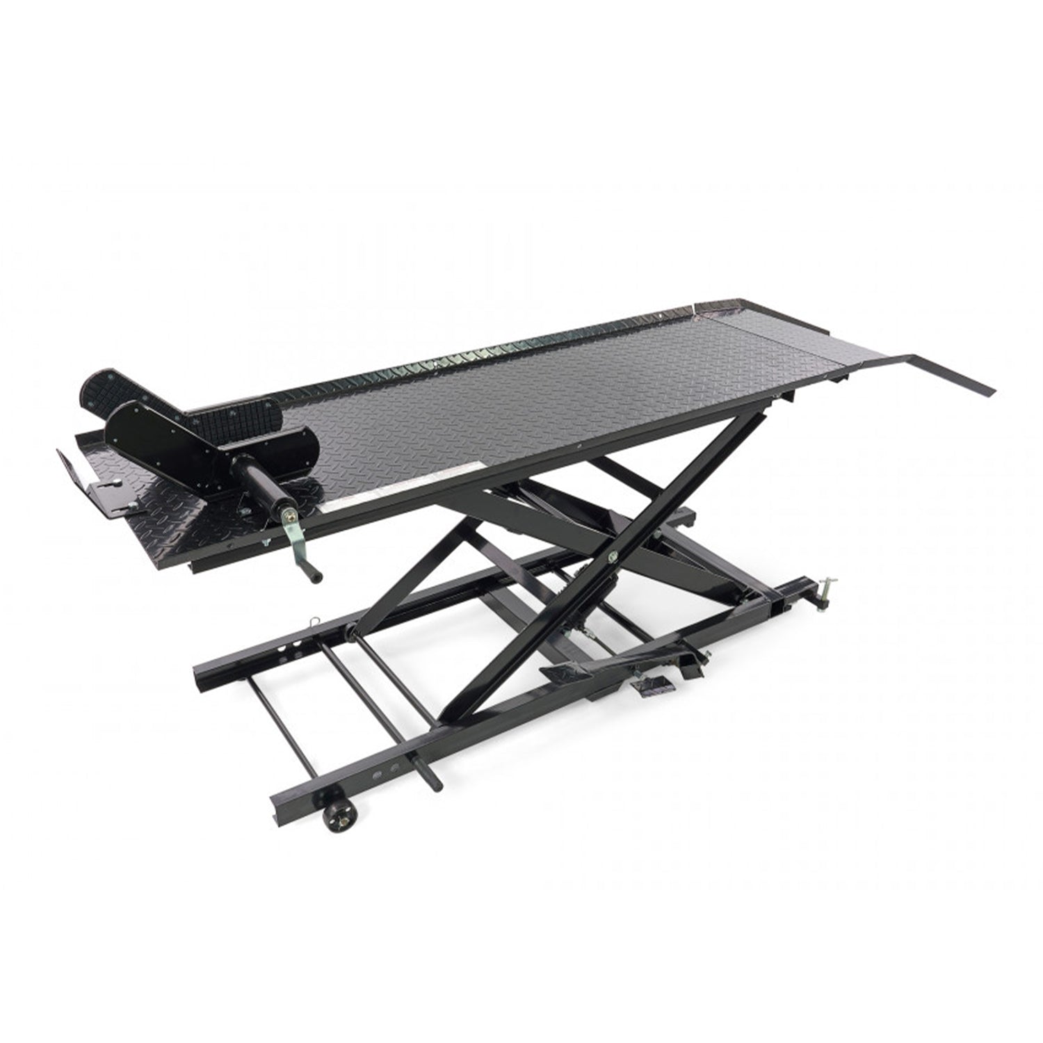 Hydraulický nožnicový zdvihák - zdvíhacia plošina pre motocykle 450kg HBM 200 čierny