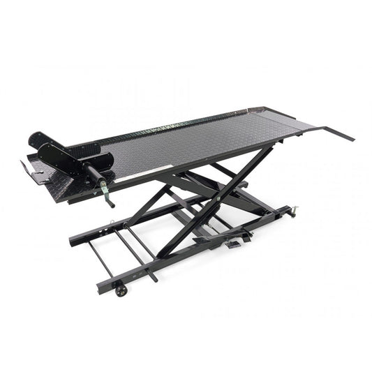 Hydraulický nožnicový zdvihák - zdvíhacia plošina pre motocykle 450kg HBM 200 čierny