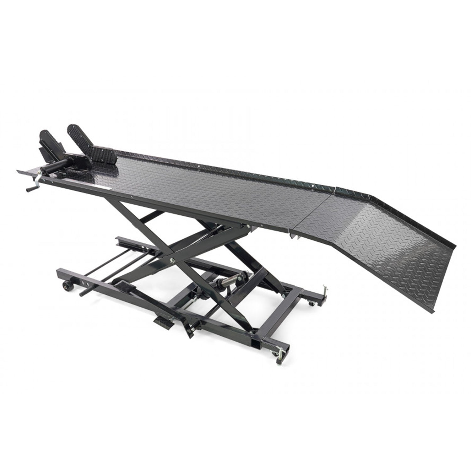 Hydraulický nožnicový zdvihák - zdvíhacia plošina pre motocykle 450kg HBM 200 čierny