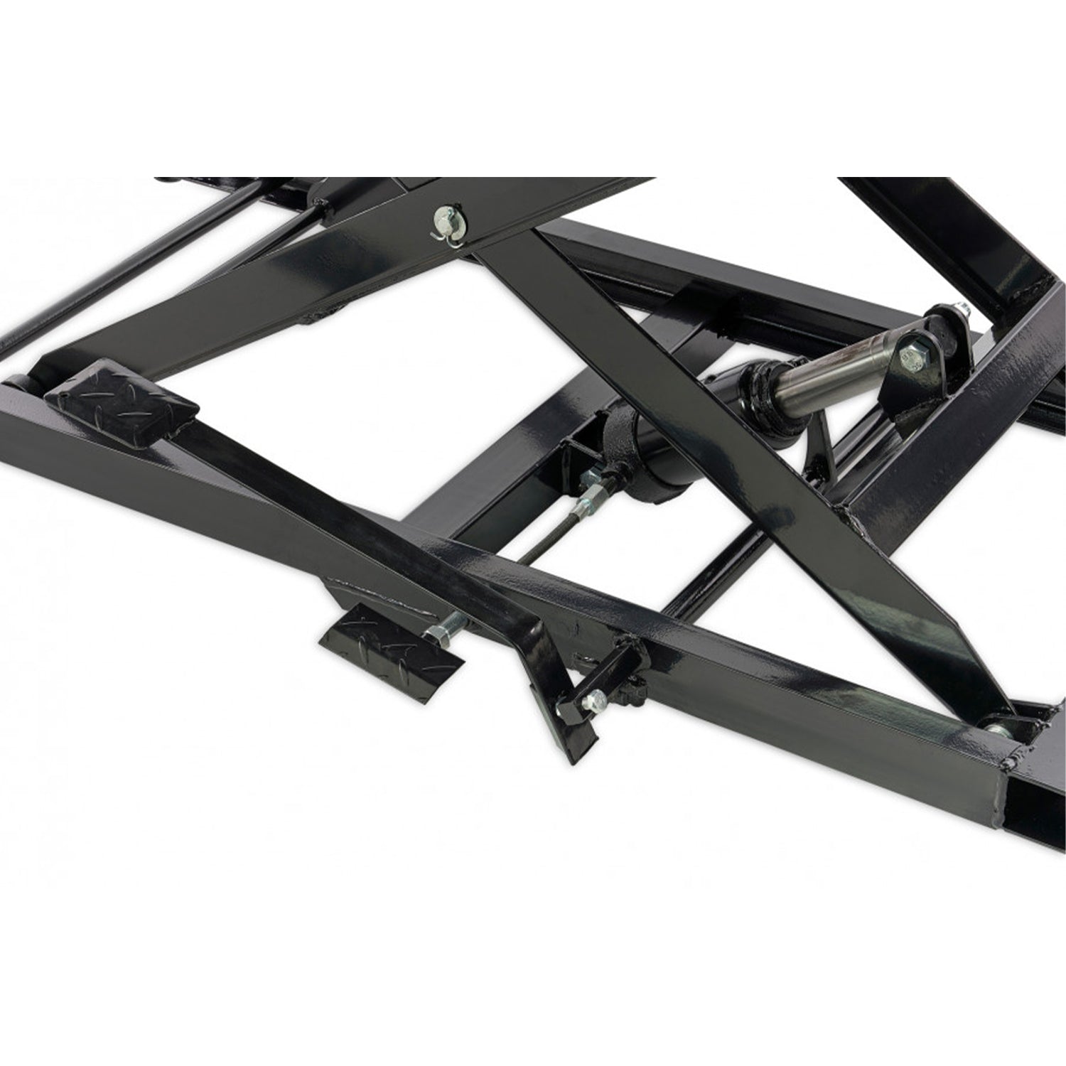 Hydraulický nožnicový zdvihák - zdvíhacia plošina pre motocykle 450kg HBM 200 čierny