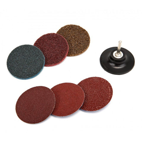 Sada brúsnych a čistiacich kotúčov 75mm, 7ks HBM
