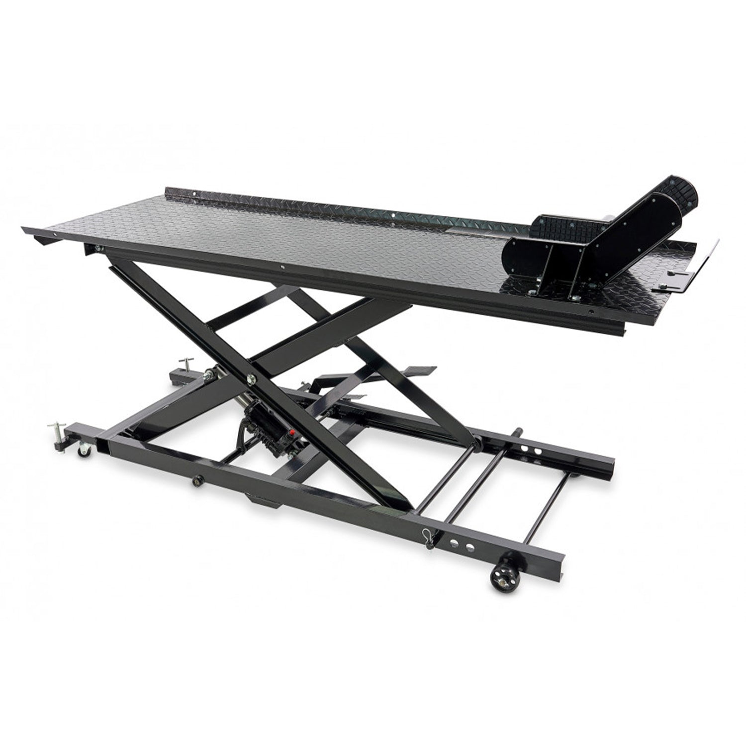 Hydraulický nožnicový zdvihák - zdvíhacia plošina pre motocykle 450kg HBM 200 čierny