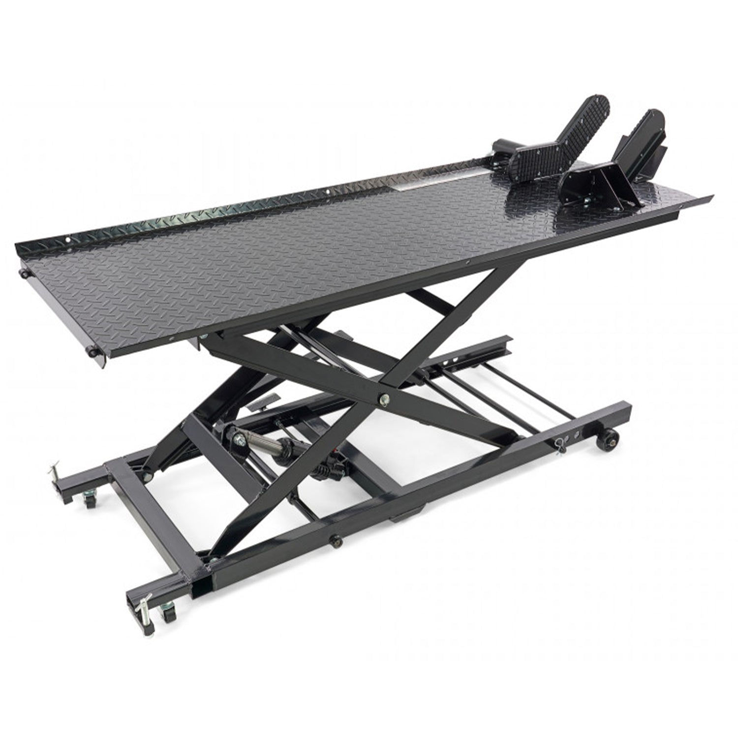 Hydraulický nožnicový zdvihák - zdvíhacia plošina pre motocykle 450kg HBM 200 čierny