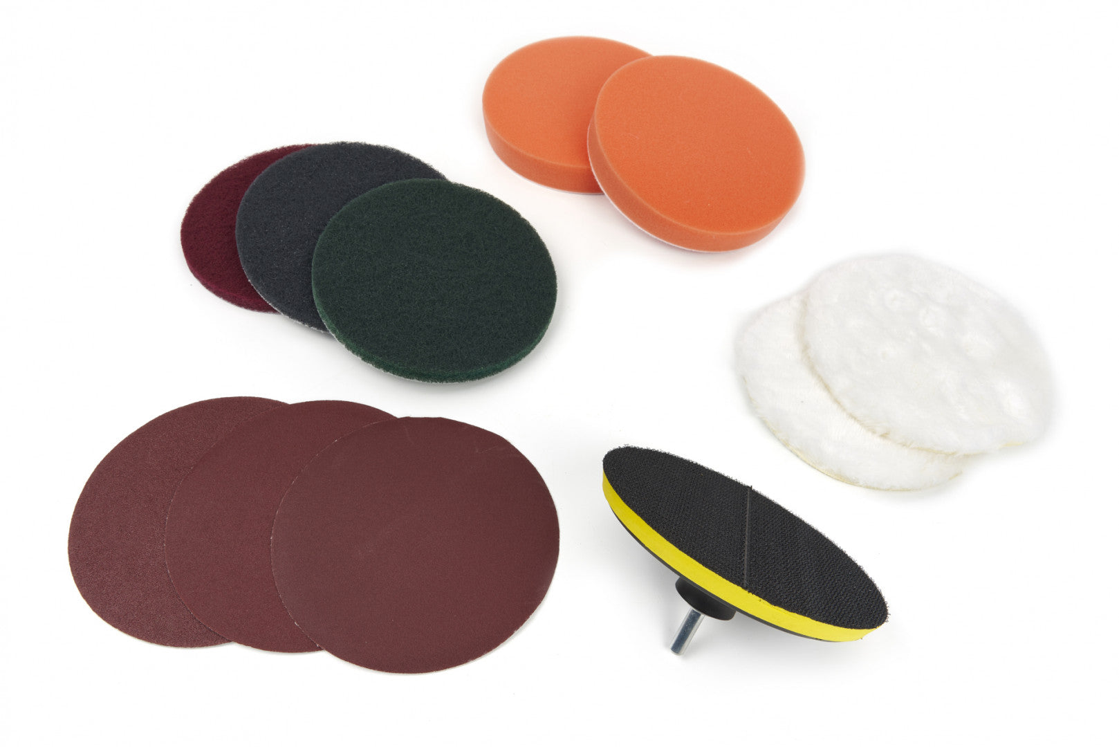 Sada náhradných špongií pre leštičku 150 mm – 12 kusov – HBM