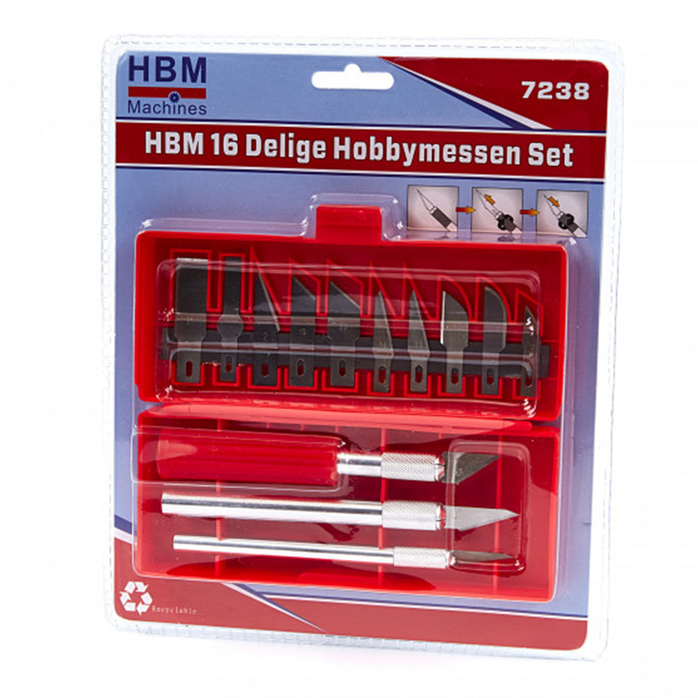 Sada presných rezných nožov 16 kusov hbm