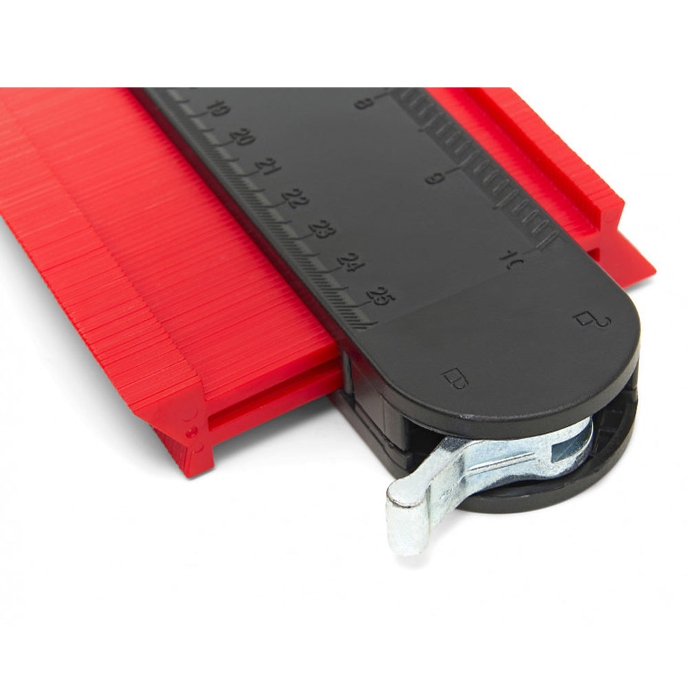 Magnetická šablóna na profily s vodováhou profesionálna 305 x 130 x 21 mm HBM