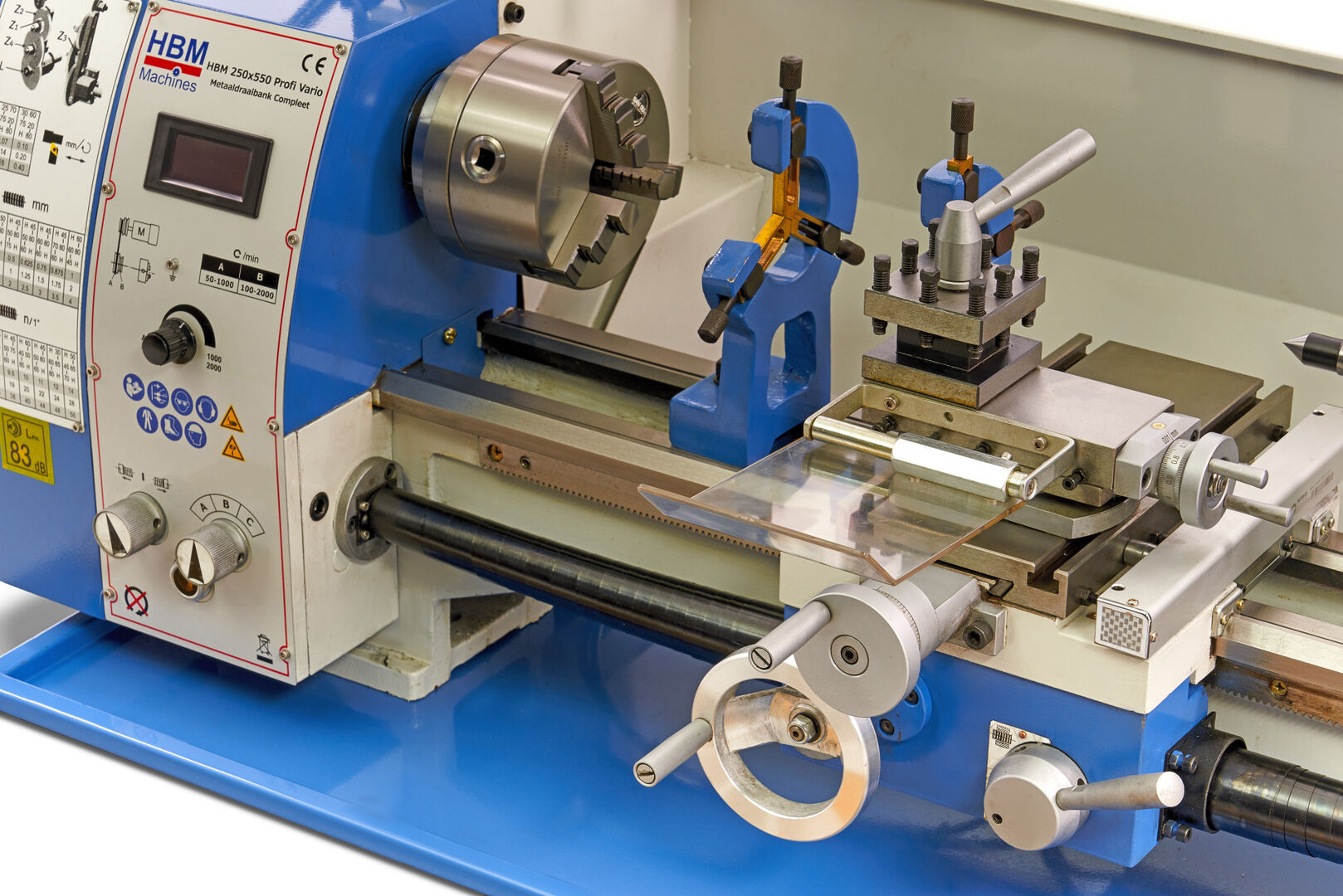 Profesionálny sústruh na kov 250 x 550 Vario DRO