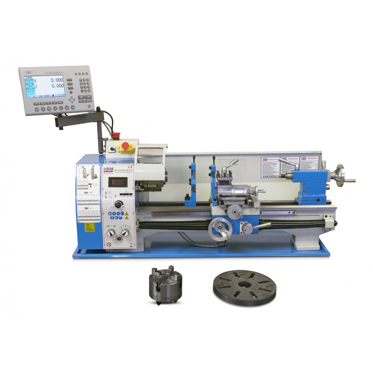 Sústruh na kov 250 x 550 vario s LCD dispejom