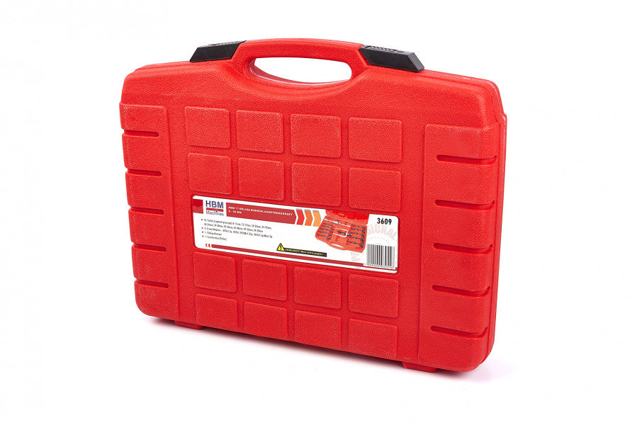 Súprava lisu a sťahováka na vnútorné ložiská a silentbloky 8–58 mm 17 kusov hbm