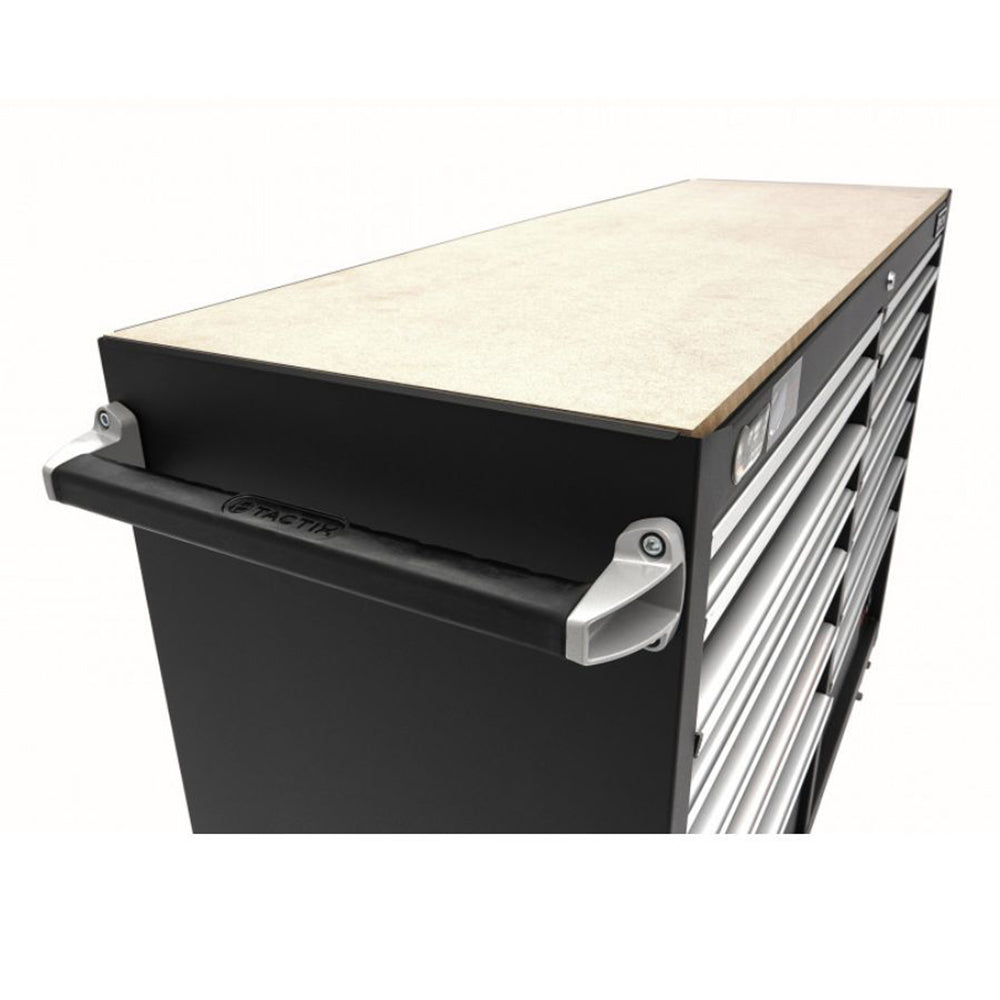 Dielenský vozík - skrinka na náradie s pracovným stolom, 14 zásuviek, 133cm