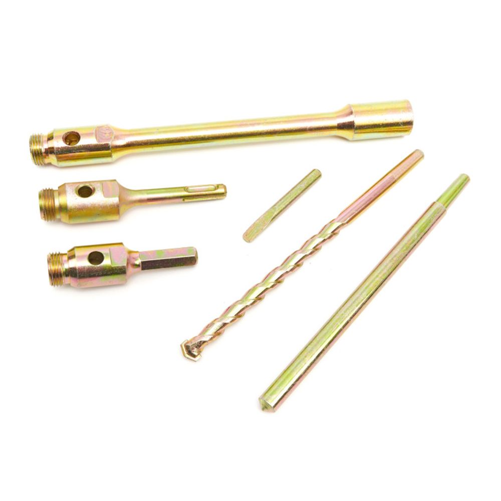 Sada diamantových vykružovacích korunkových vrtákov, 9ks, 38, 52, 117mm HBM