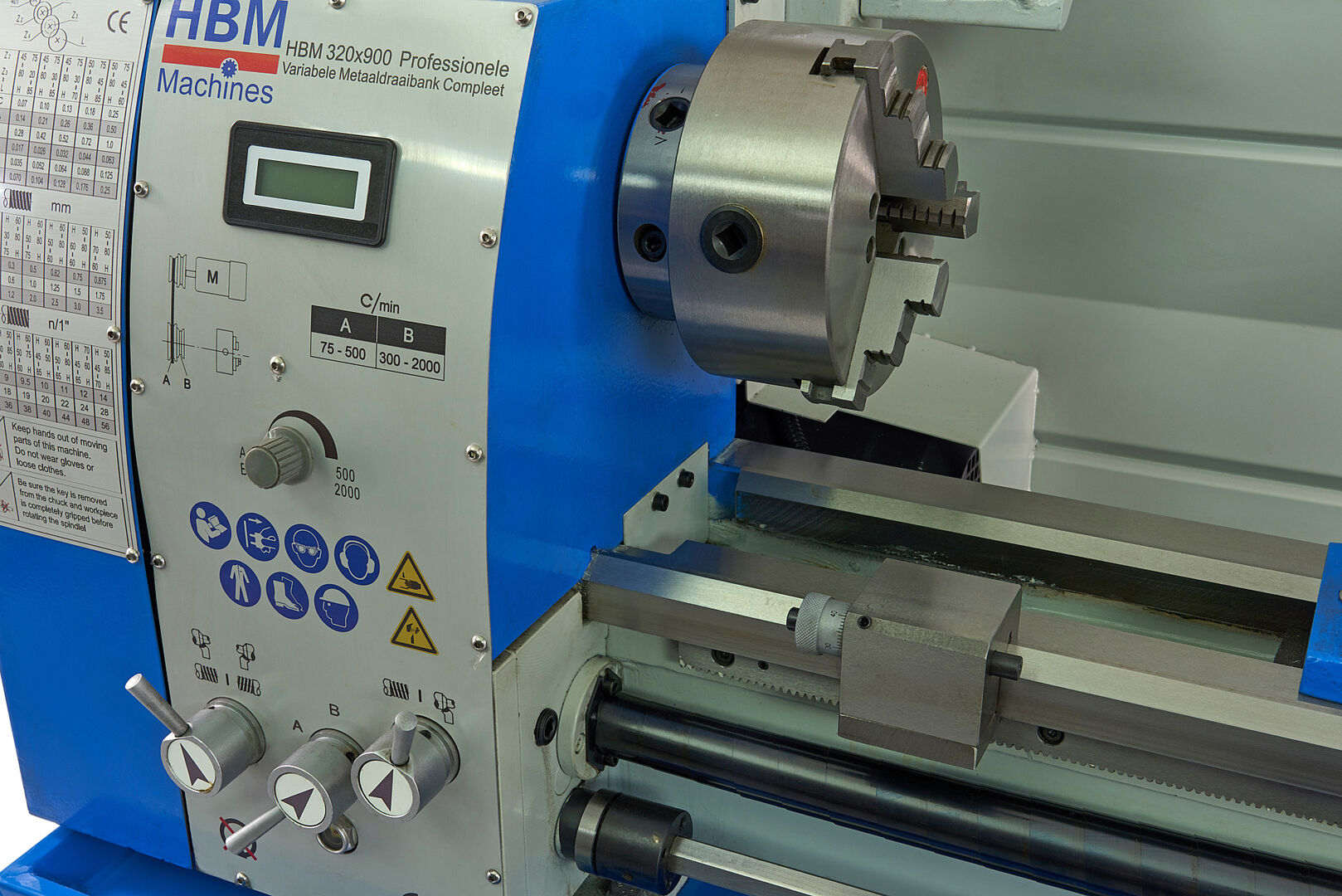 Profesionálny sústruh na kov 320 x 900 HBM