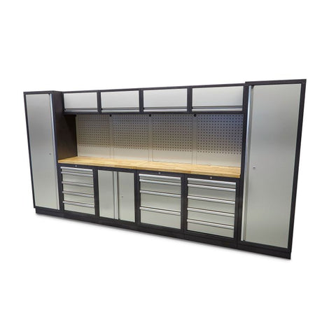 Zostava dielenského nábytku 16 dielov 4m x 2m