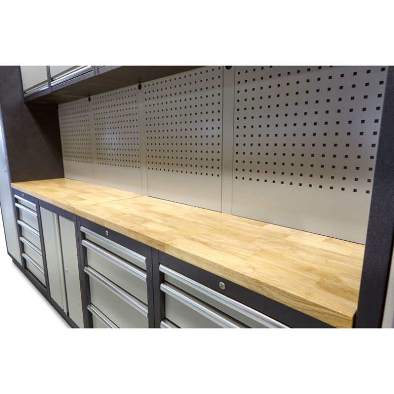 Zostava dielenského nábytku 16 dielov 4m x 2m