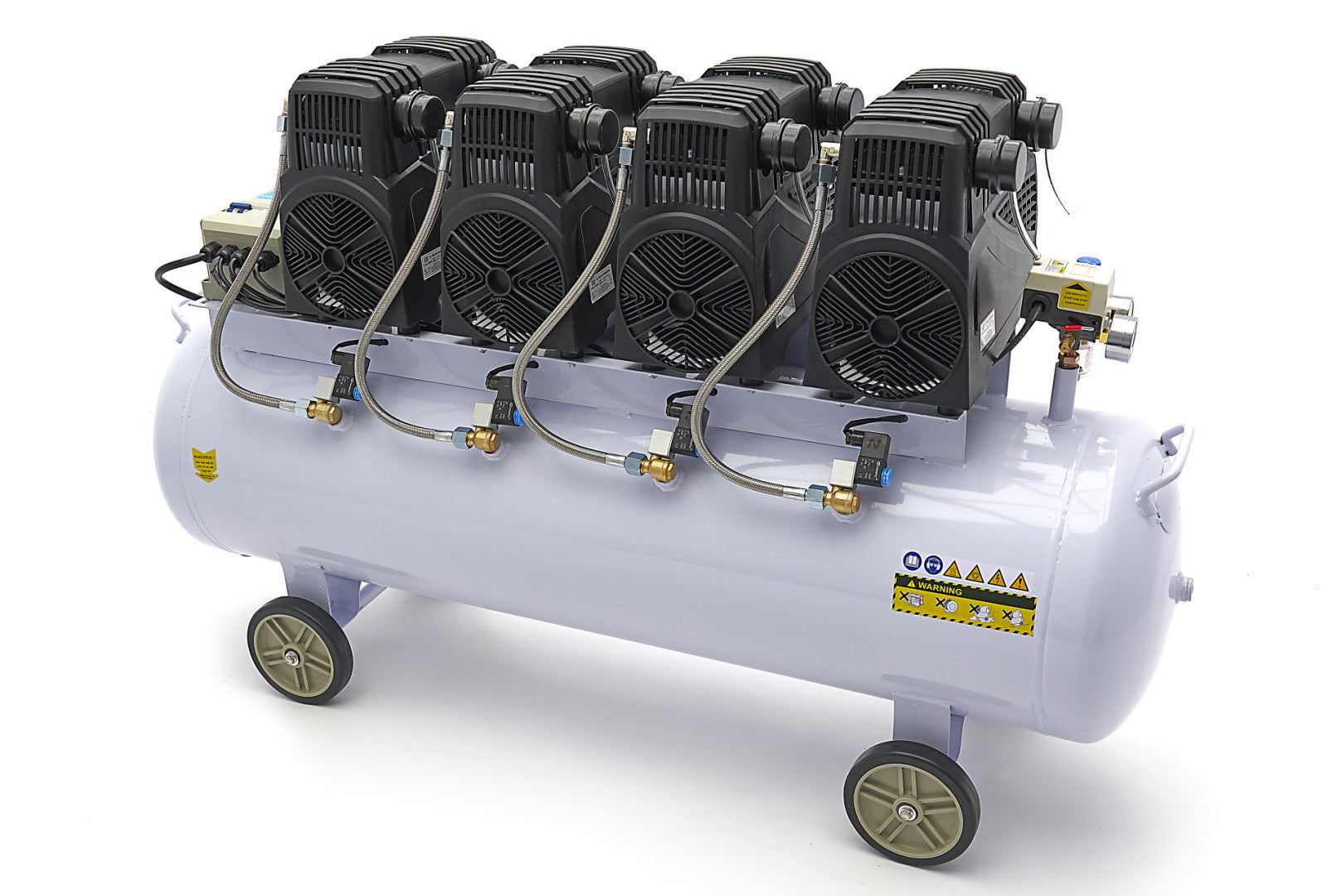 Tichý bezolejový kompresor s nízkou hlučnosťou 200l 8hp HBM Machines Holandsko