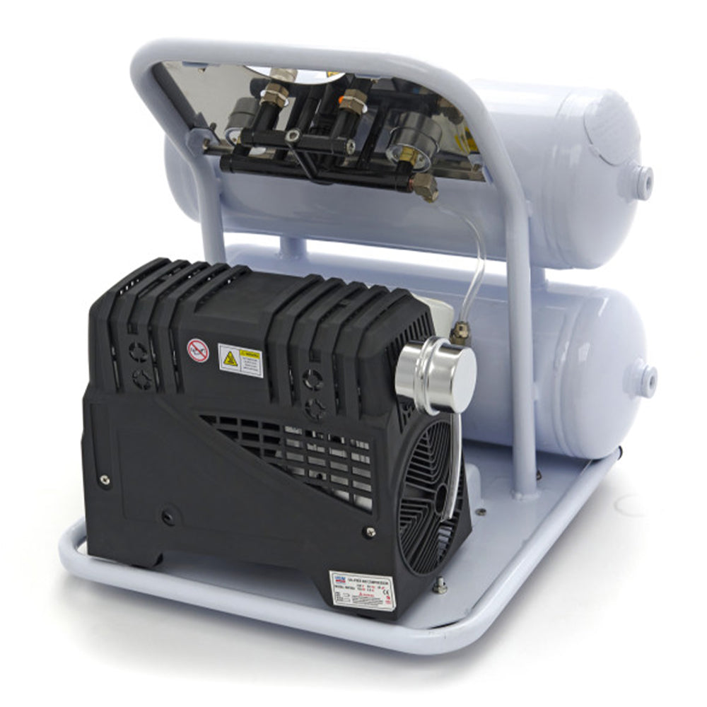 Tichý bezolejový kompresor s nízkou hlučnosťou 20l 750W 60dB HBM