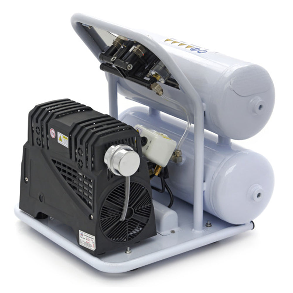 Tichý bezolejový kompresor s nízkou hlučnosťou 20l 750W 60dB HBM