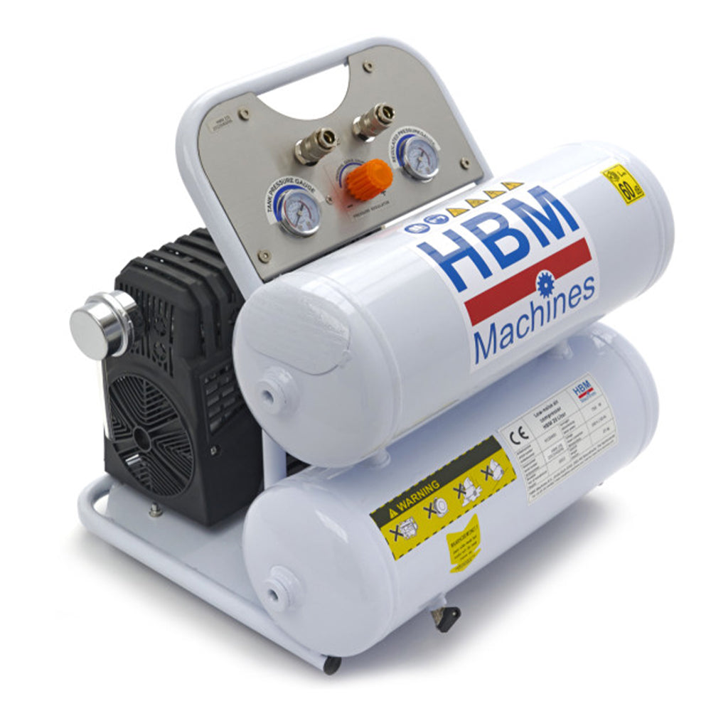 Tichý bezolejový kompresor s nízkou hlučnosťou 20l 750W 60dB HBM