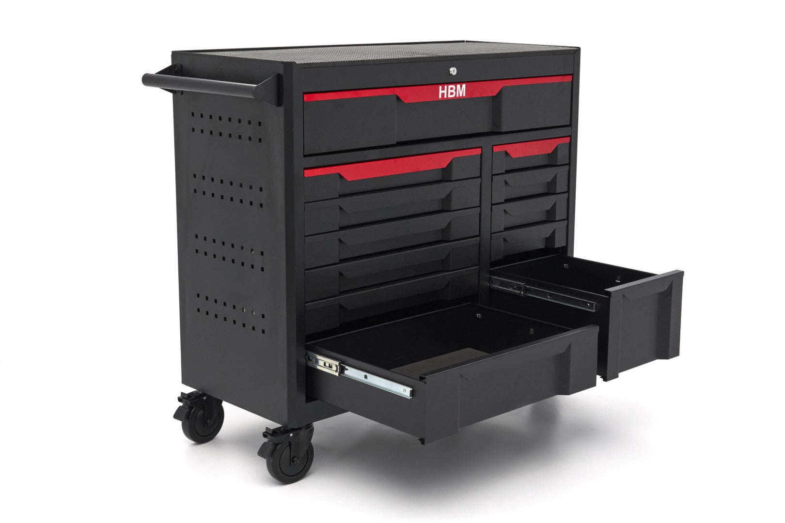 Dielenská skriňa - vozík na náradie s 12 zásuvkami 106 cm HBM