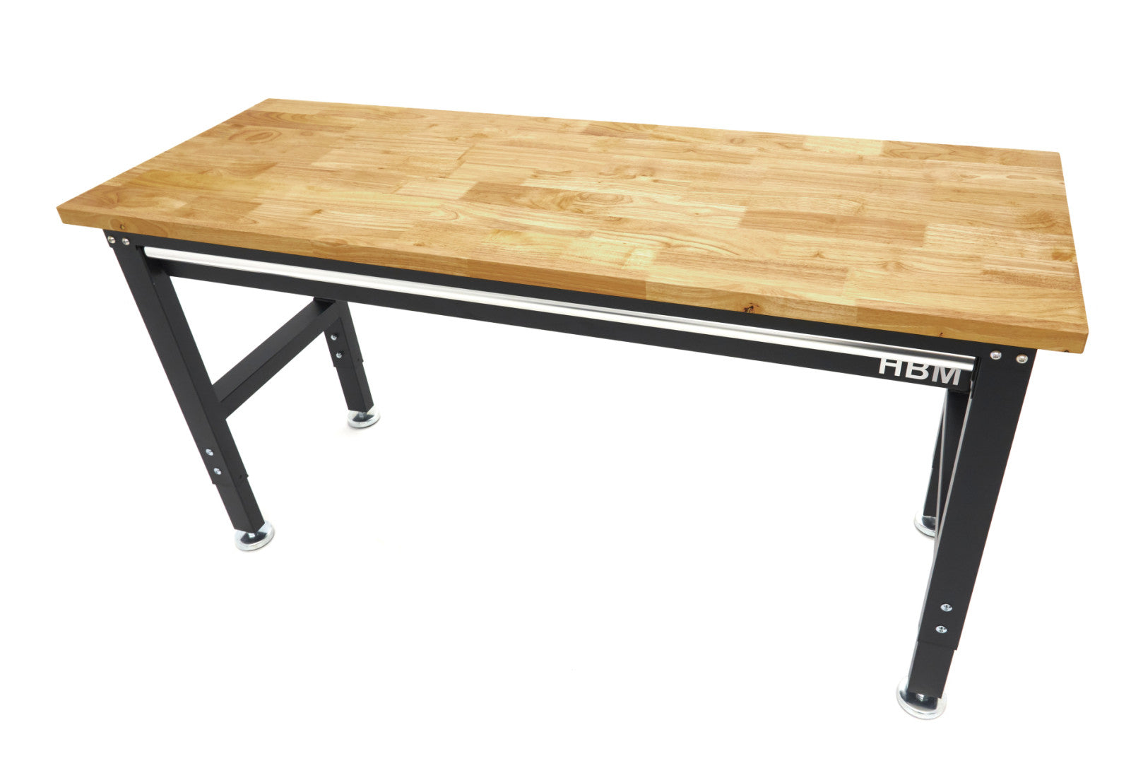 Výškovo nastaviteľný pracovný stôl s drevenou doskou 152cm HBM Machines