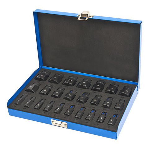 Súprava vyťahovákov na poškodené a zlomené skrutky 25ks HBM