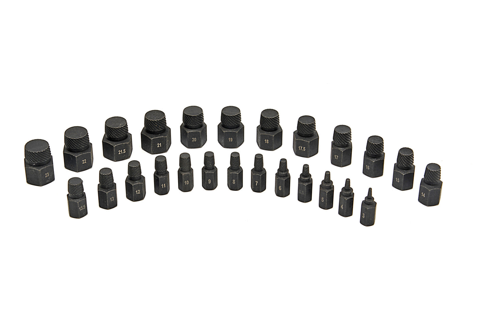 Súprava vyťahovákov na poškodené a zlomené skrutky 25ks HBM