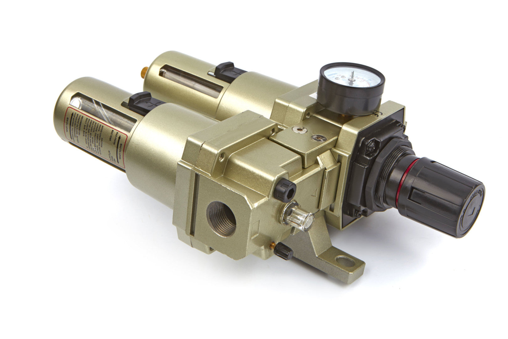 Odlučovač vody a mazania s regulátorom tlaku 1/4'' HBM