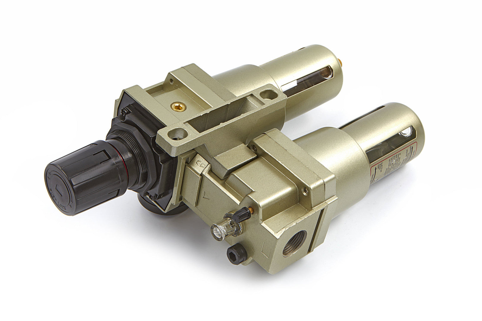 Odlučovač vody a mazania s regulátorom tlaku 1/4'' HBM