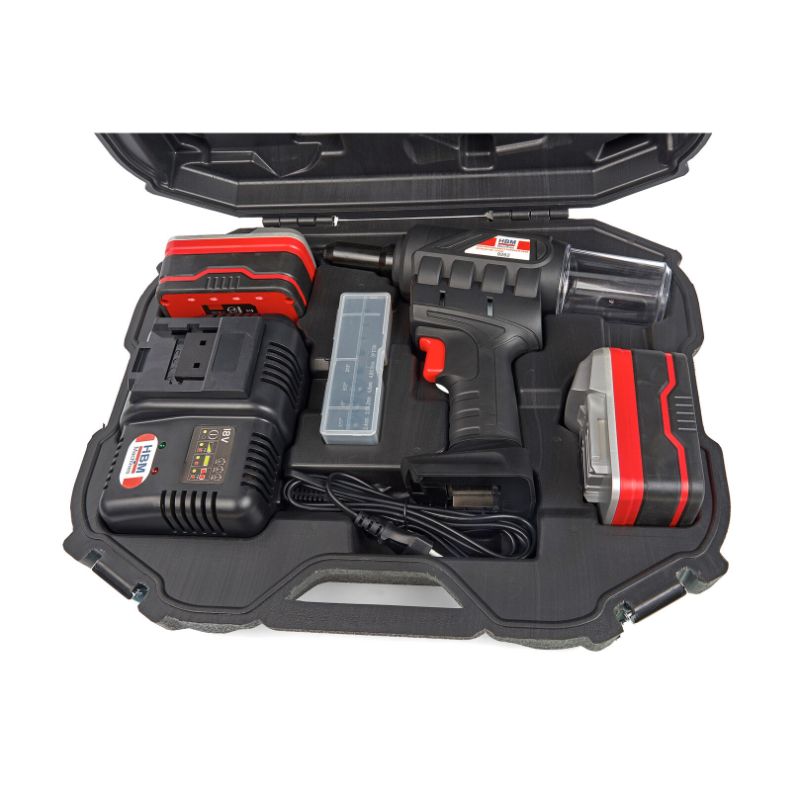 Profesionálna akumulátorová nitovačka 18V, 4.0Ah