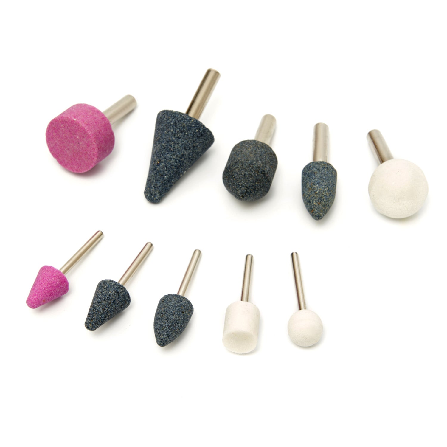 Sada 10 brúsnych kameňov na biax 1/4, 1/8