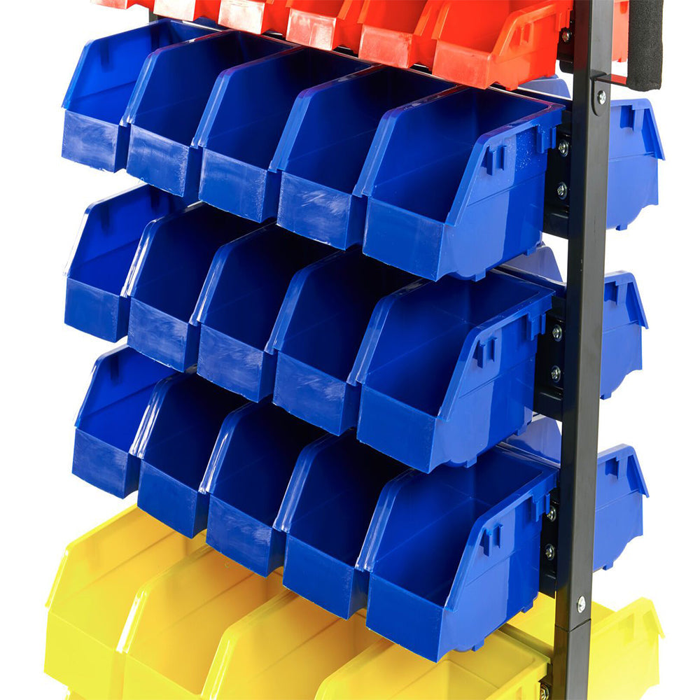 Mobilný organizér s 90 úložnými boxami