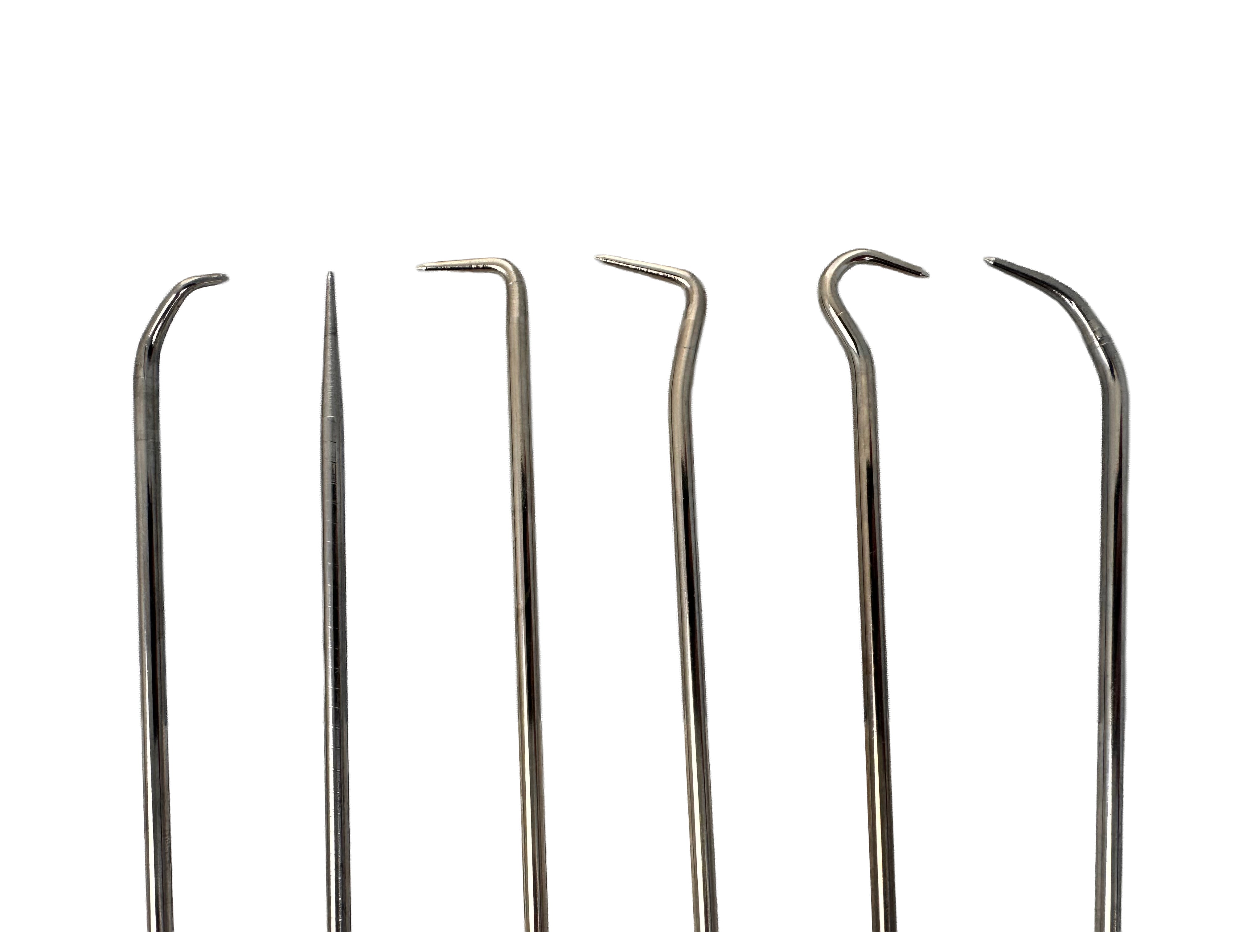 Háčiky na vyberanie tesnenia, dlhé, 6ks Gebo Tools