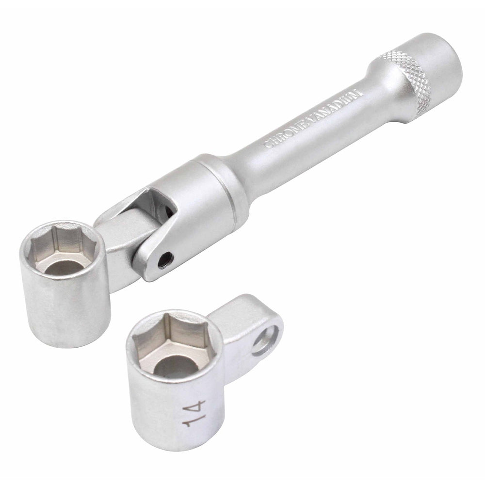 Hlavica - kĺbový nástrčný kľúč na montáž a demontáž matice McPherson 13 - 14mm 6/8-hranný 3/8''