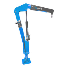 Hydraulický dielenský žeriav 1t, otočný o 360°, s výsuvným ramenom, Baug
